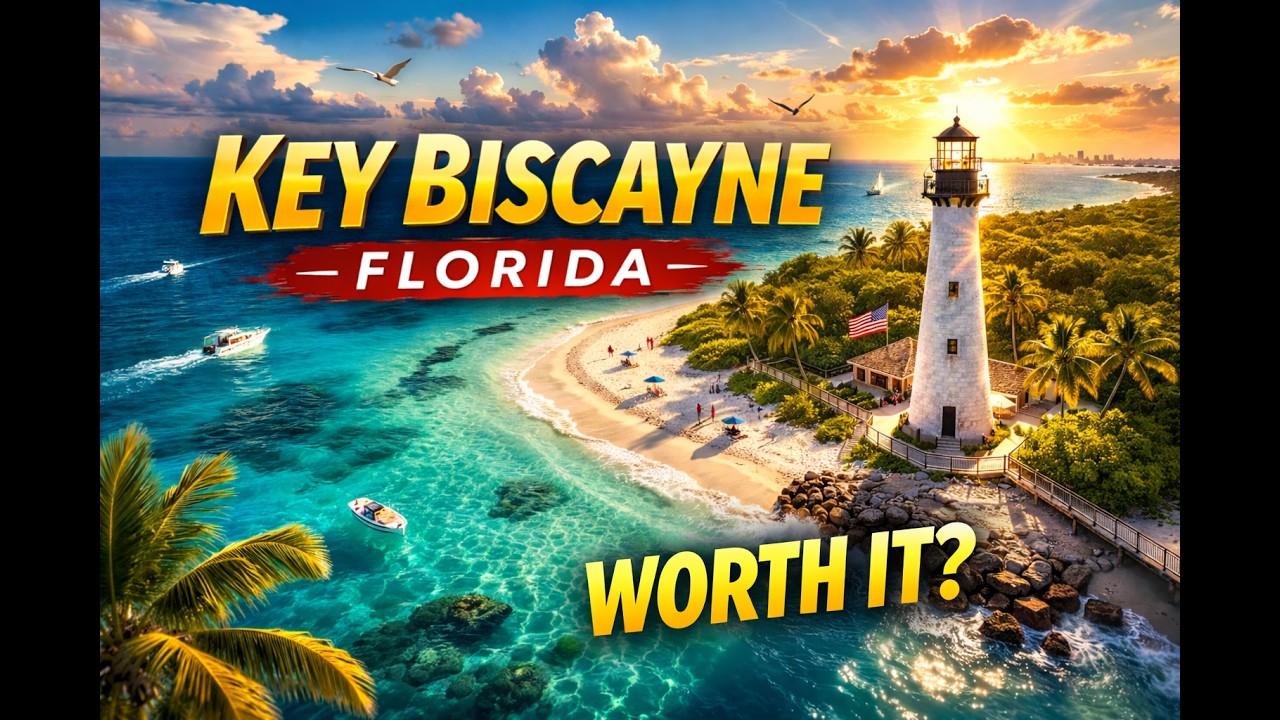 This Hidden Beach in Miami Looks Unreal (Key Biscayne 4K)