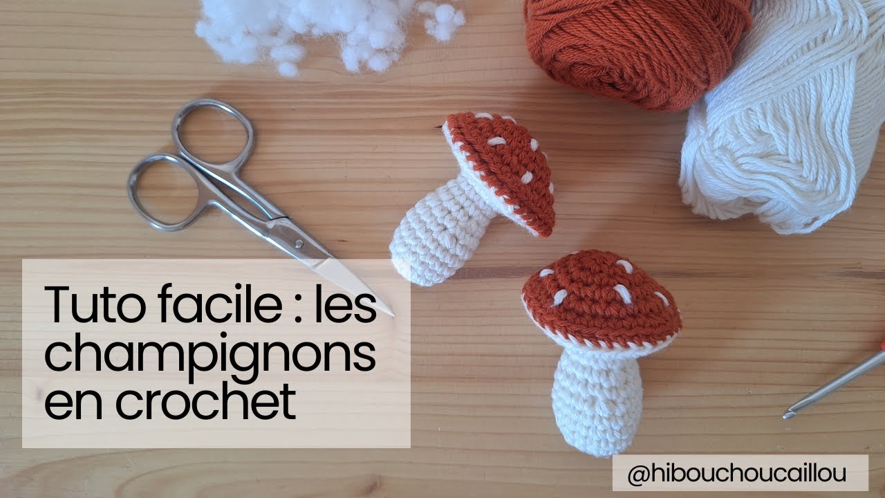 Tuto crochet : un petit champignon super facile pour l'automne