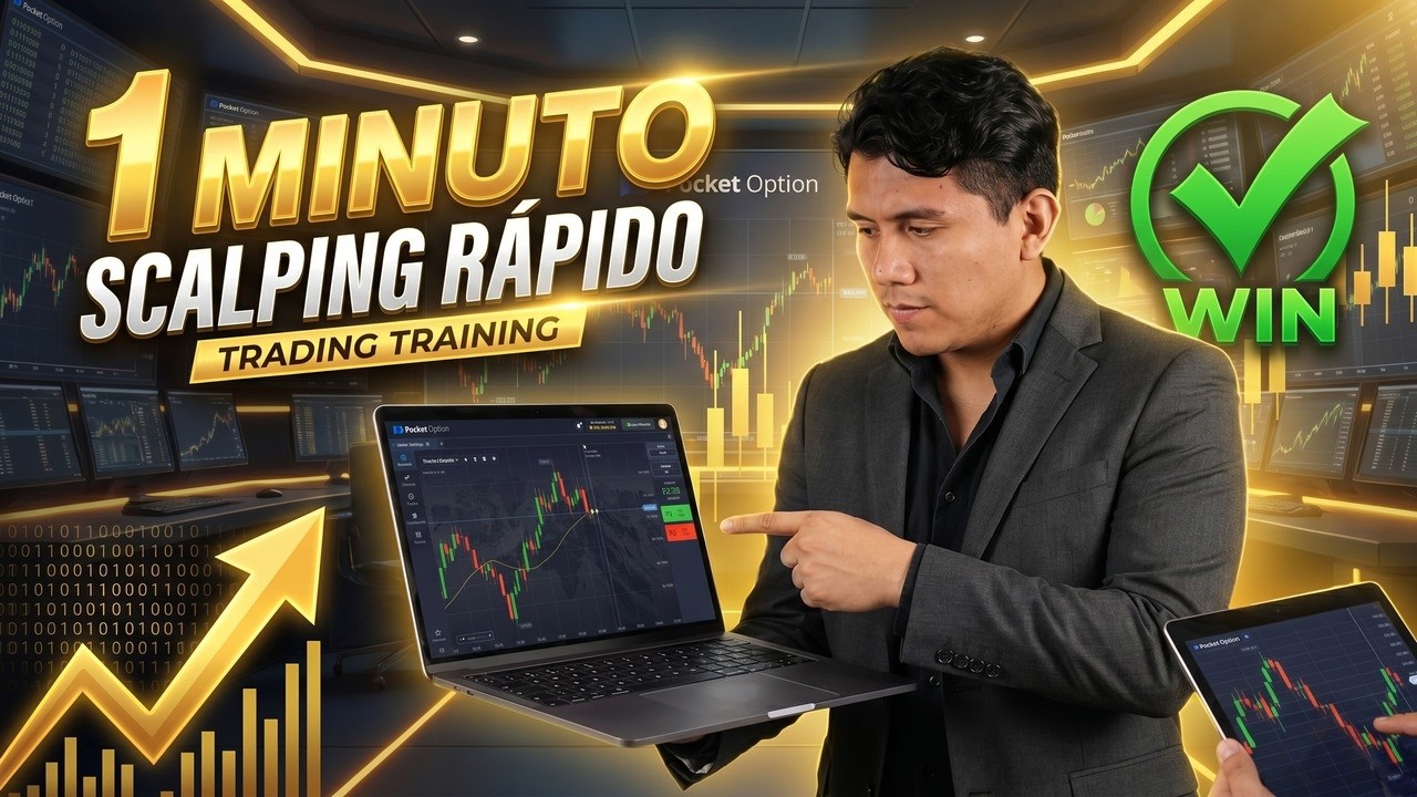 ESTRATEGIA 1 MINUTO POCKET OPTION | Scalping Opciones Binarias | Trading R&aacute;pido