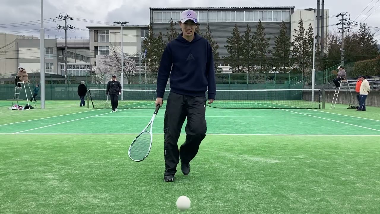 ソフトテニス　第４回お年玉争奪交流戦　小松・村澤　vs   小畑・小玉