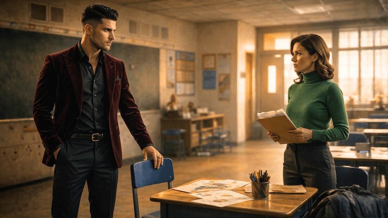 Nauczycielka wezwała na rozmowę z rodzicami — przyszedł sam szef mafii.