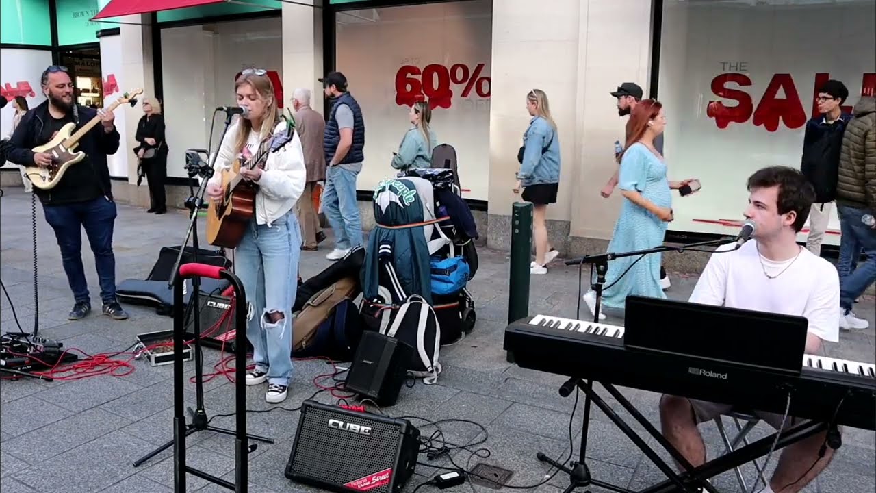 CREEP Radiohead | Zoe Clarke, David Hayden & Nico Pressel impromptu street performance