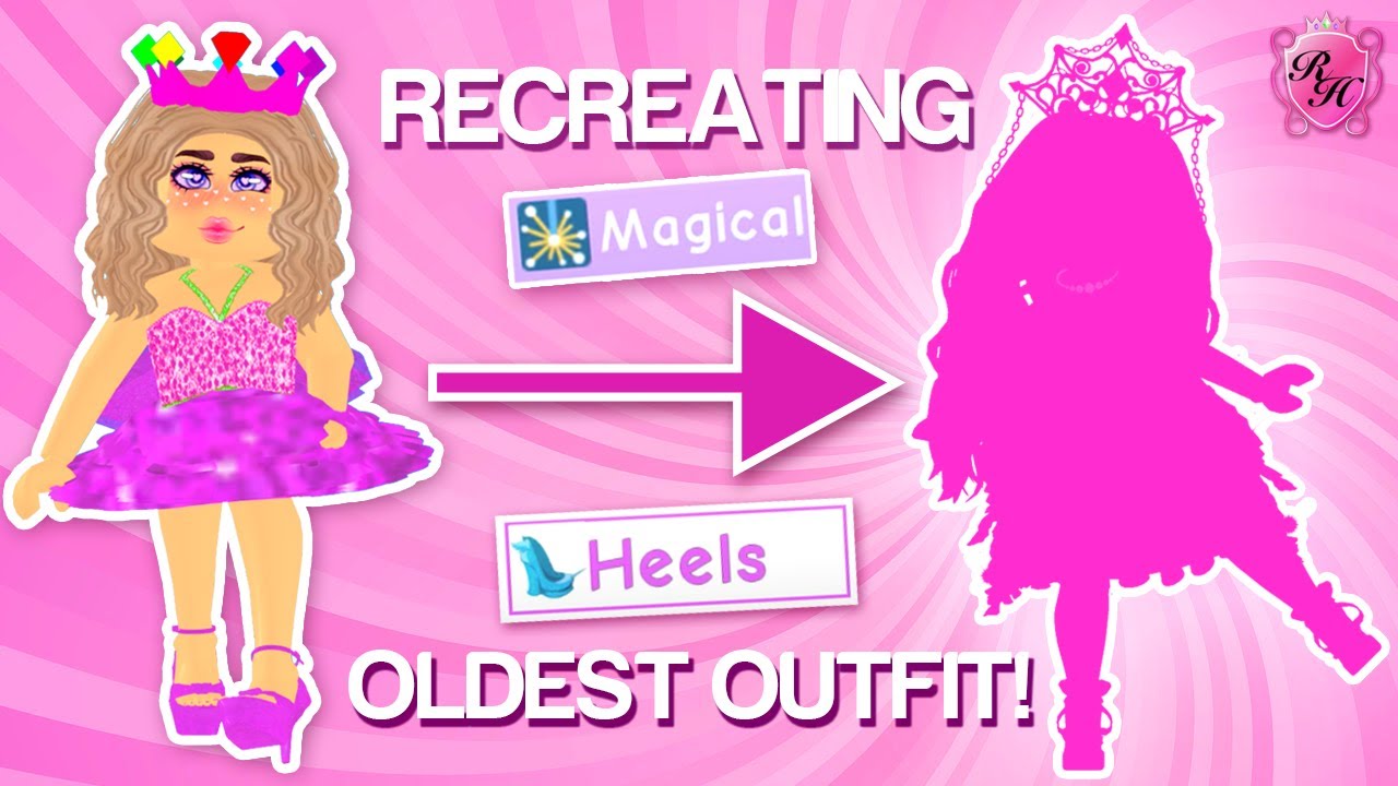 Recreating my oldest Roblox Royale High outfit from 2018...