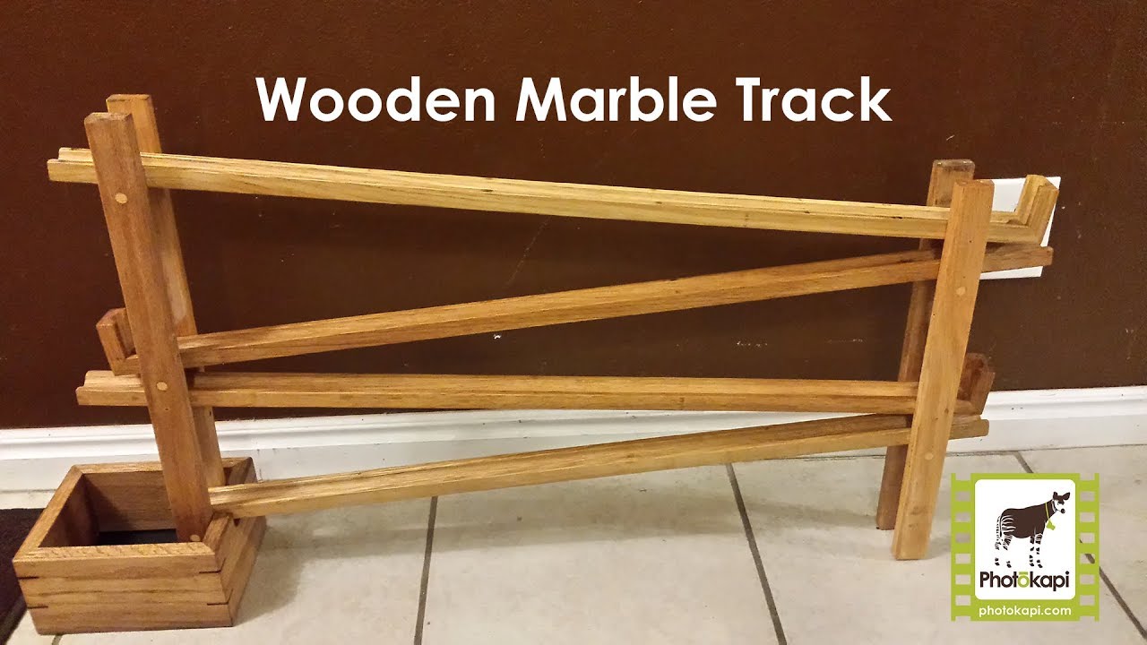 Making a Wooden Marble Track #marble #woodworking #handmade
