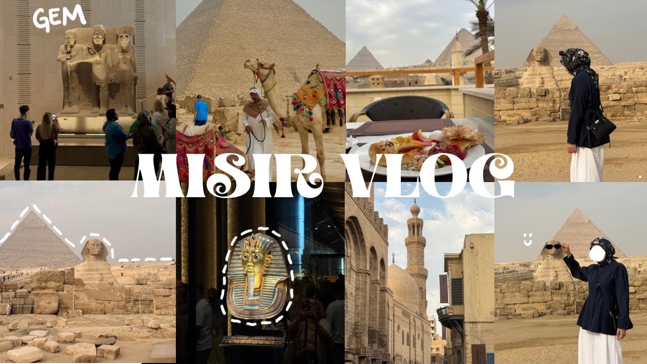 MISIR VLOG| Piramitleri geziyoruz, Giza bölgesi, Büyük Mısır Müzesi ve dönüş yolculuğu…| EGYPT EP.3