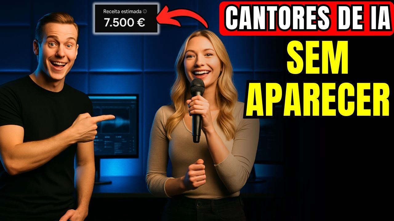CRIE UM CANAL SEM APARECER DE CANTORA INFLUENCER COM INTELIGÊNCIA ARTIFICIAL (INCRÍVEL) CANAL DARK