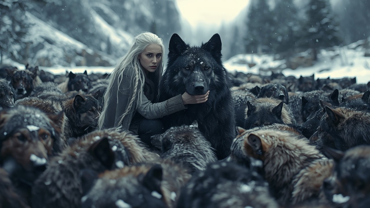 She Rescued Fifteen Wolves from the Snow — Never Knowing One of Them Was the Alpha King