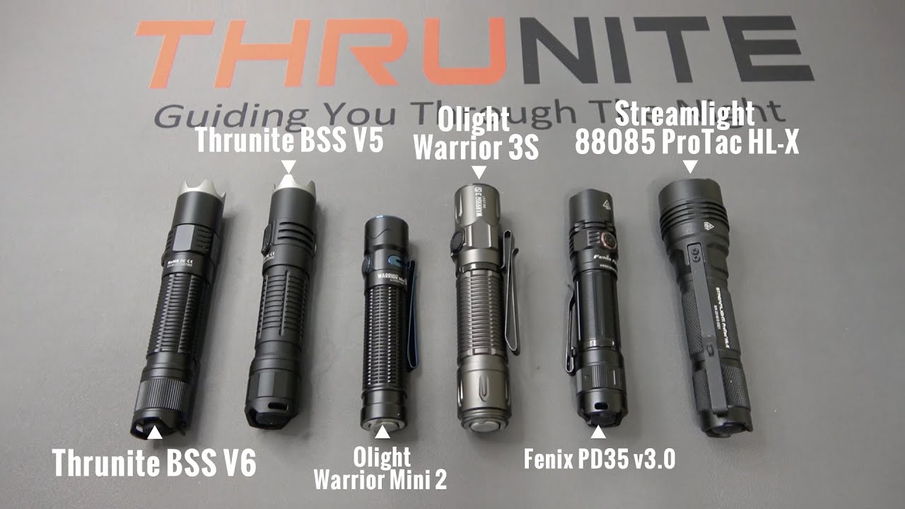NEW Thrunite BSS V6 Comparison (Thrunite, Olight, Fenix, And Streamlight)