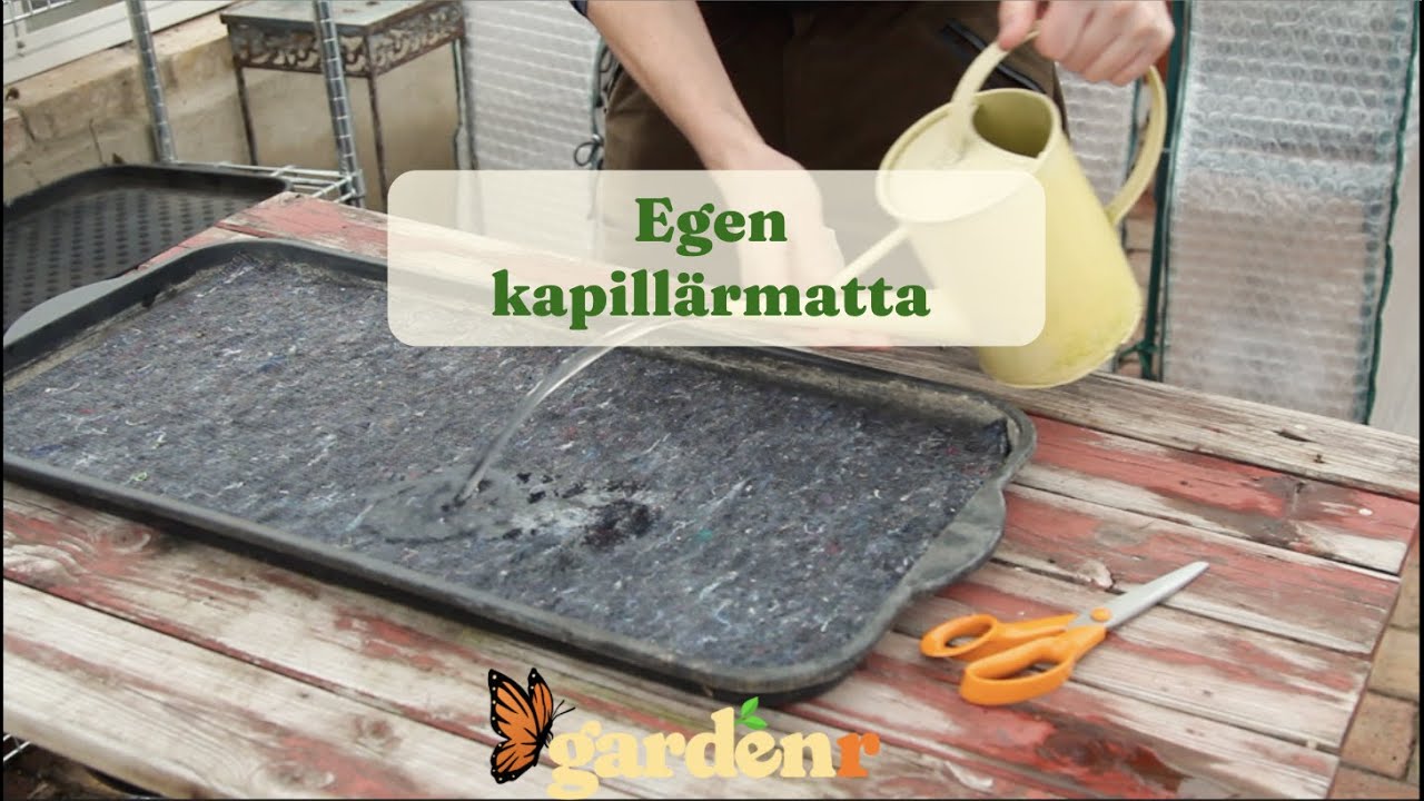 Egen kapillärmatta - Trädgårdshacks med GardenR