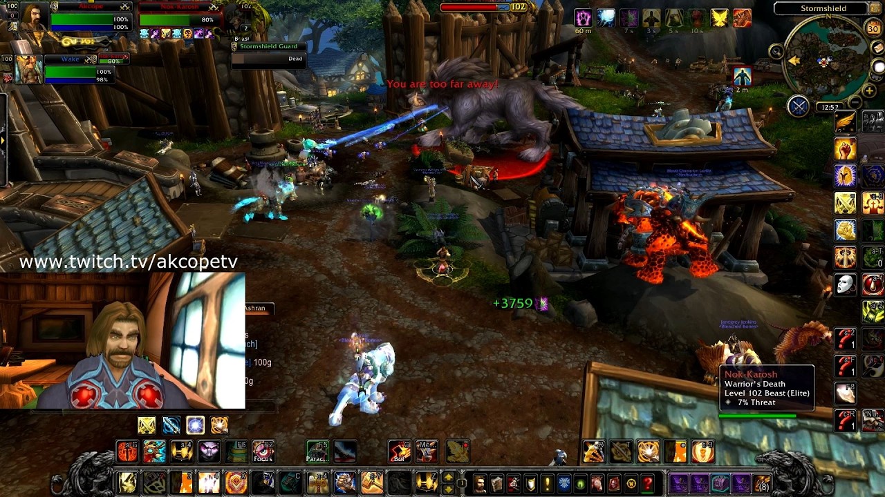 WoW - Kiting a boss to the capital and killing everyone