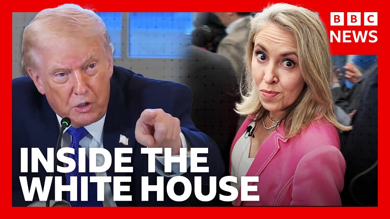 What it&rsquo;s like to be a reporter in Trump&rsquo;s White House | BBC News