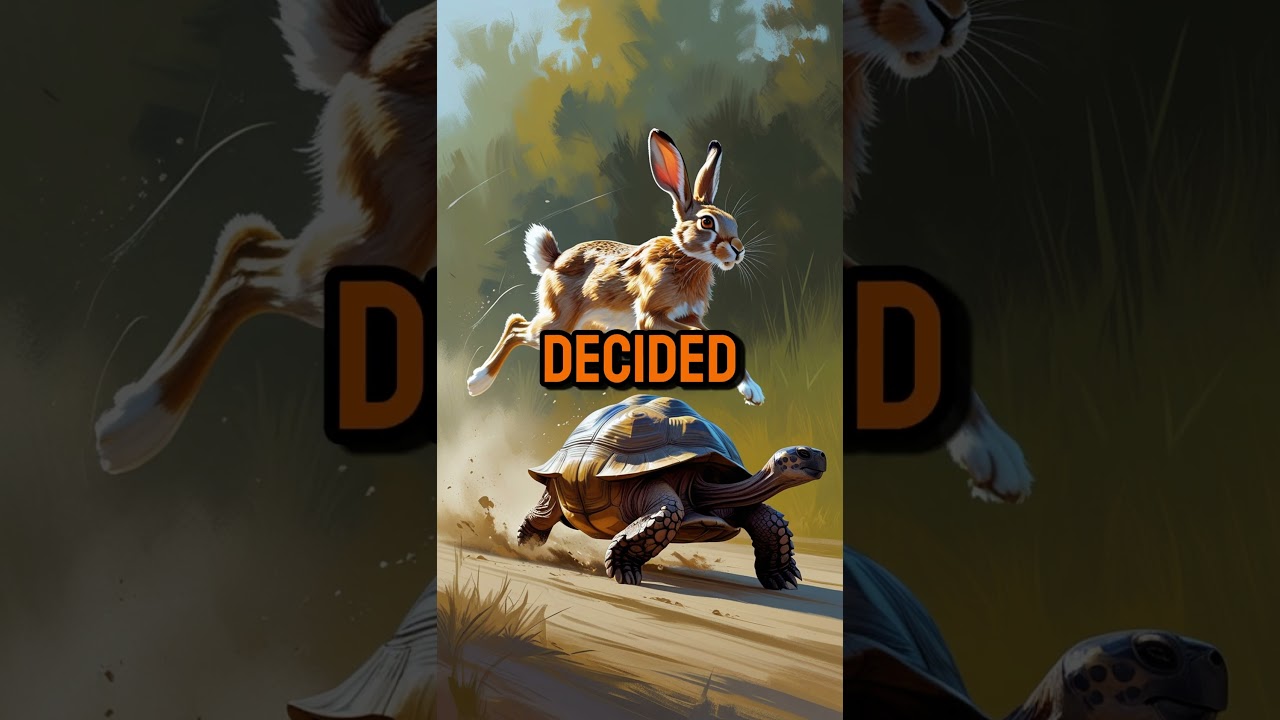 The hare and tortoise | Animal story for kids with moral 