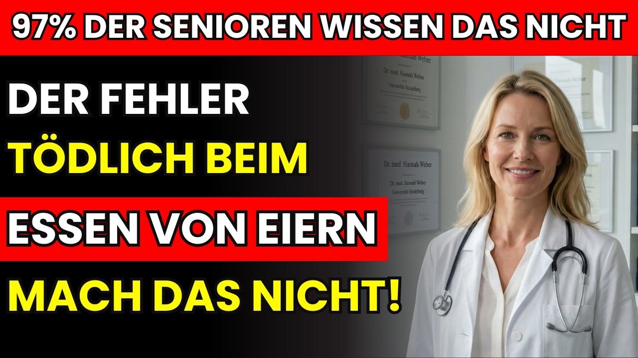 Ich bin Arzt und flehe: Hören Sie sofort auf, Eier so zu essen, wenn Sie über 60 sind!