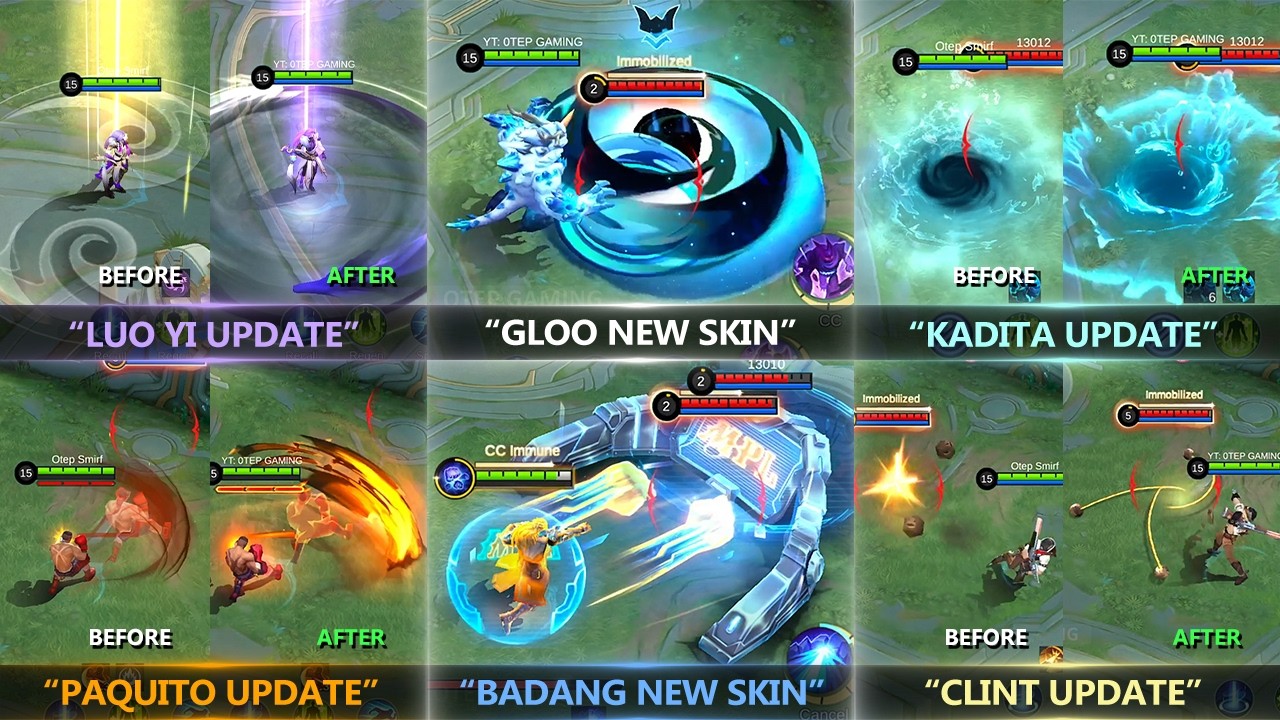 New Skins and Hero Update Gameplay, Luo Yi, Kadita and more...