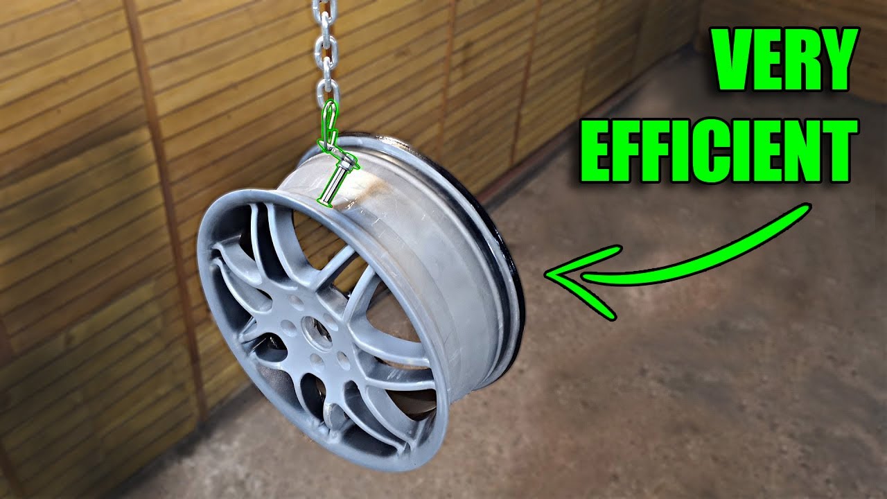 2$ simple Diy homemade Wheels/Rims painting Stand - Rack - Hanger