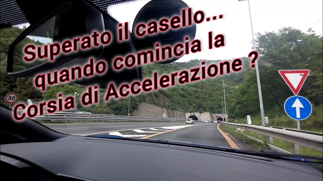 Come capire dove comincia la corsia di accelerazione in autostrada