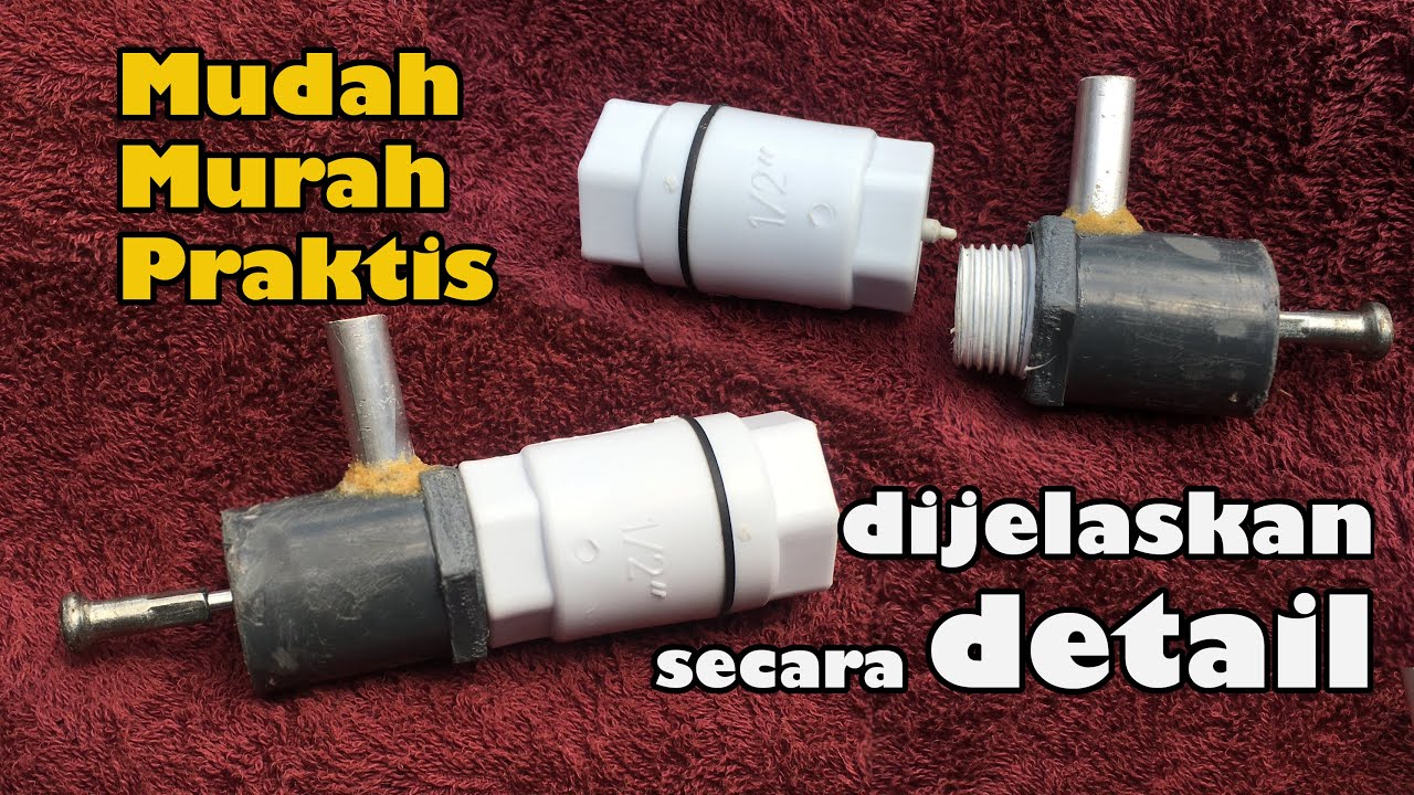 Cara Membuat valve paser paralon dengan tusen klep || Membuat paser ikan dari paralon