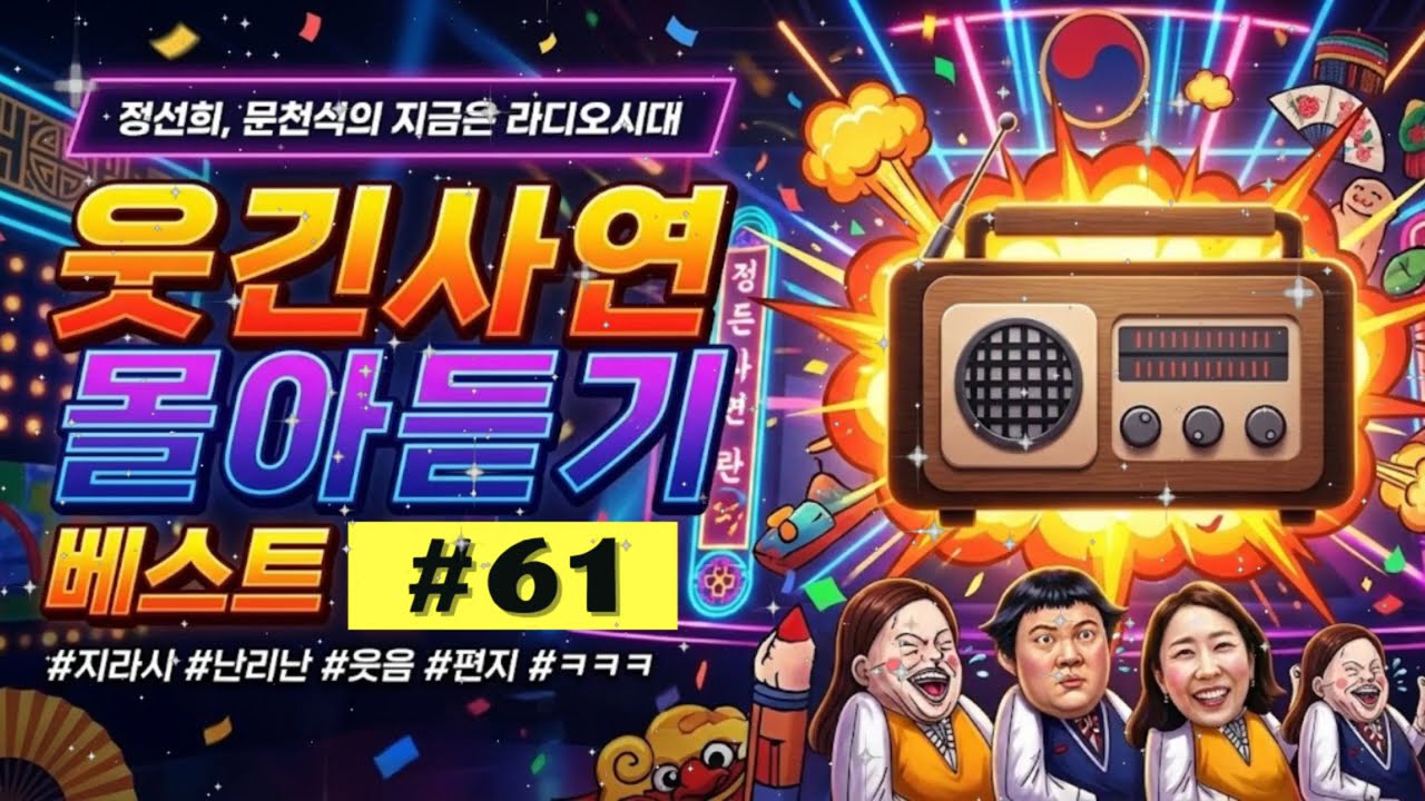 🚨[배꼽주의] 🤣웃음이 묻어나는 편지 레전드 사연 몰아듣기 61탄! | 정선희, 문천식의 지금은 라디오시대 🎧