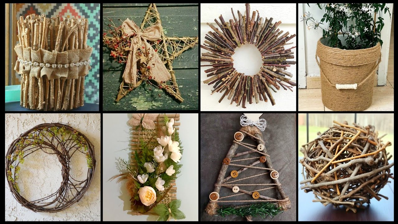 🌲Cheap Creative Handmade Home Décor Ideas with Natural Twigs, Jute & Wood 🌿✨