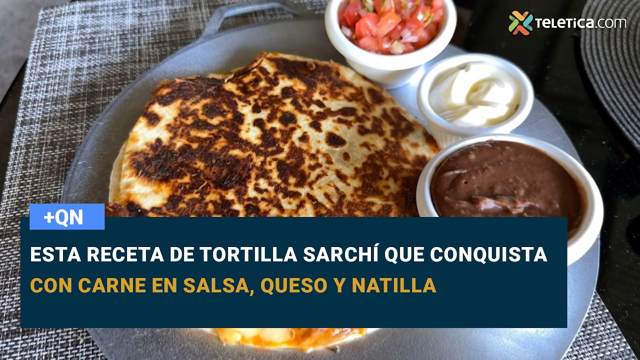 Esta receta de tortilla Sarchí que conquista con carne en salsa, queso y natilla