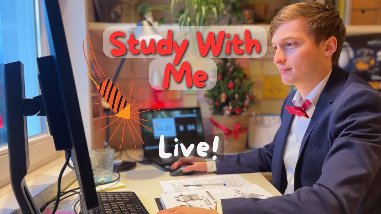 ⭕️ 6H Study With Me | New Years Eve (No Sound)