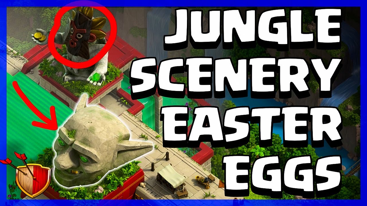 All EASTER EGGS In EPIC JUNGLE SCENERY And JUNGLE SCENERY | Clash of Clans
