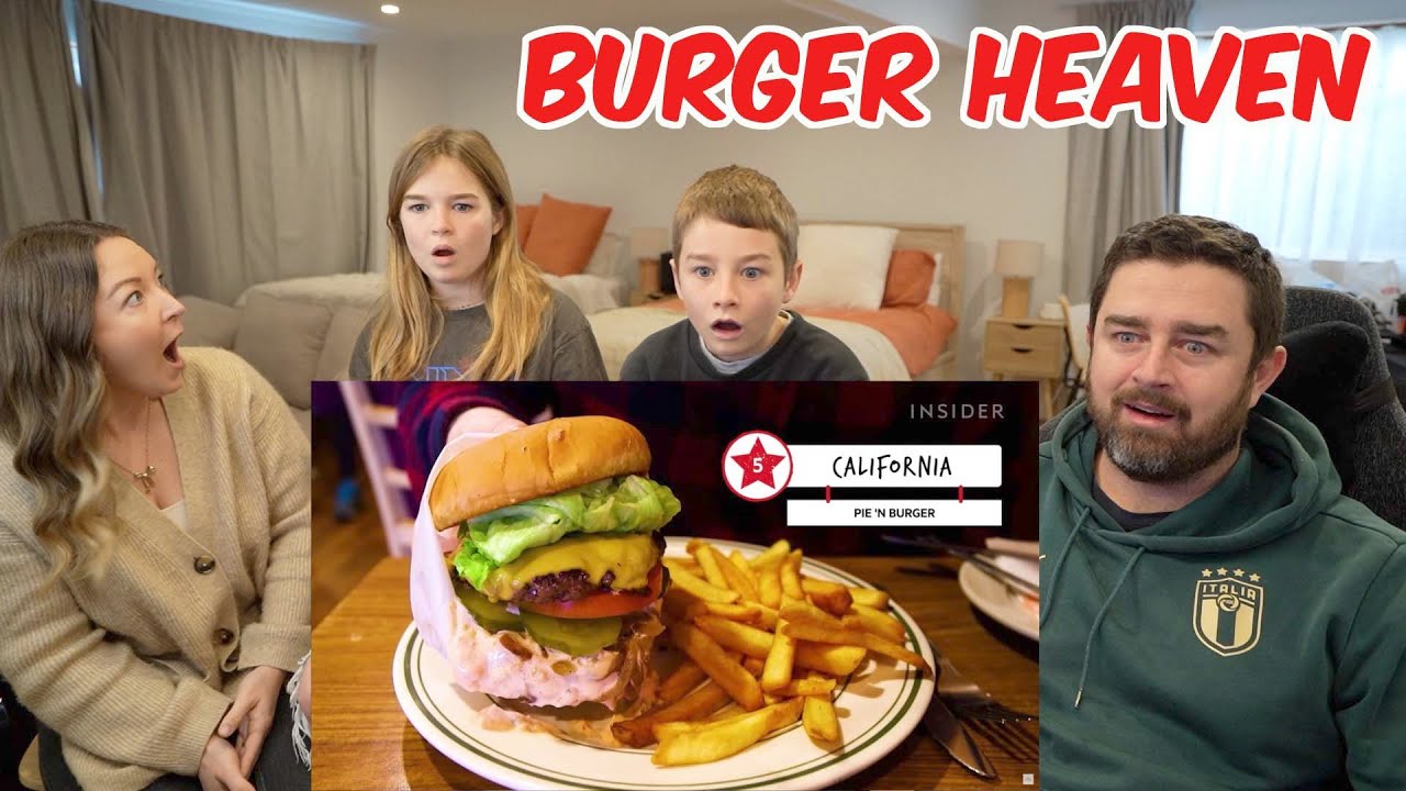 New Zealand Family Reacts to The BEST BURGER IN EVERY AMERICAN STATE!
