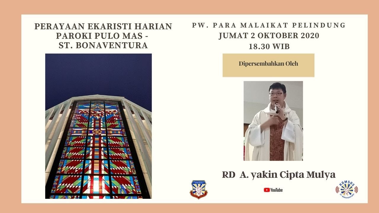 Perayaan Ekaristi Harian , 2 oktober 2020 #misaonlie #misadirumahaja #misastreaming