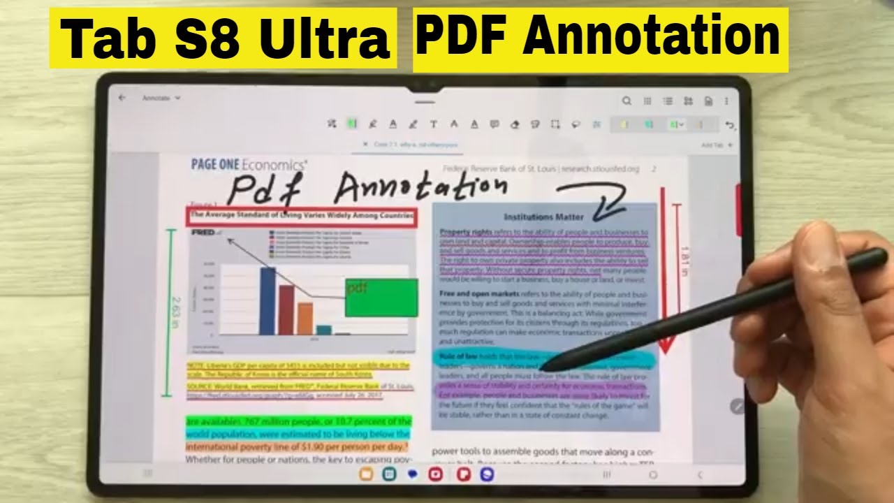 Как добавлять примечания к PDF-файлам на Samsung Tab S8 Ultra: Xodo — Samsung Notes