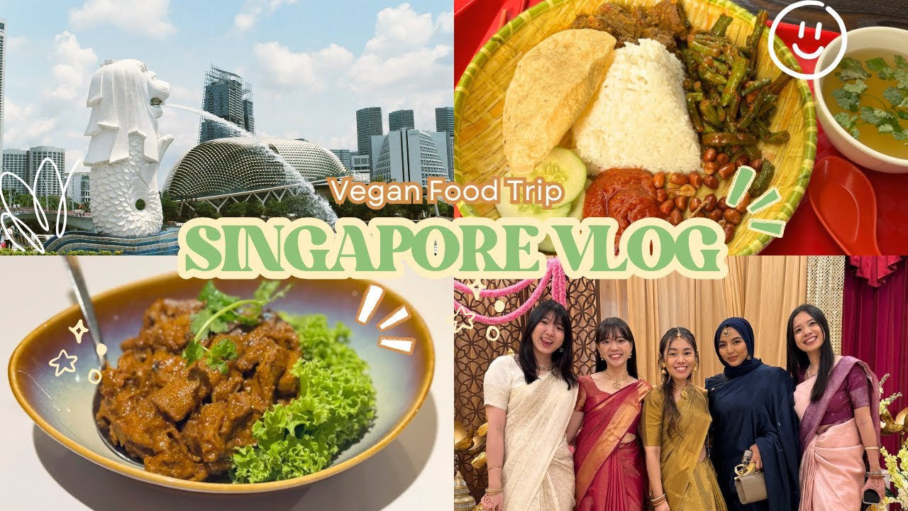 Что я ем как веган в Сингапуре 🇸🇬 | Куриный рис, наси лемак и путешествия в одиночку