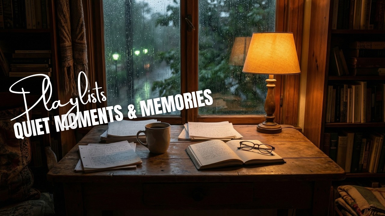 Rainy Desk Study Ambience | Calming Instrumental Music for Focus & Relaxation