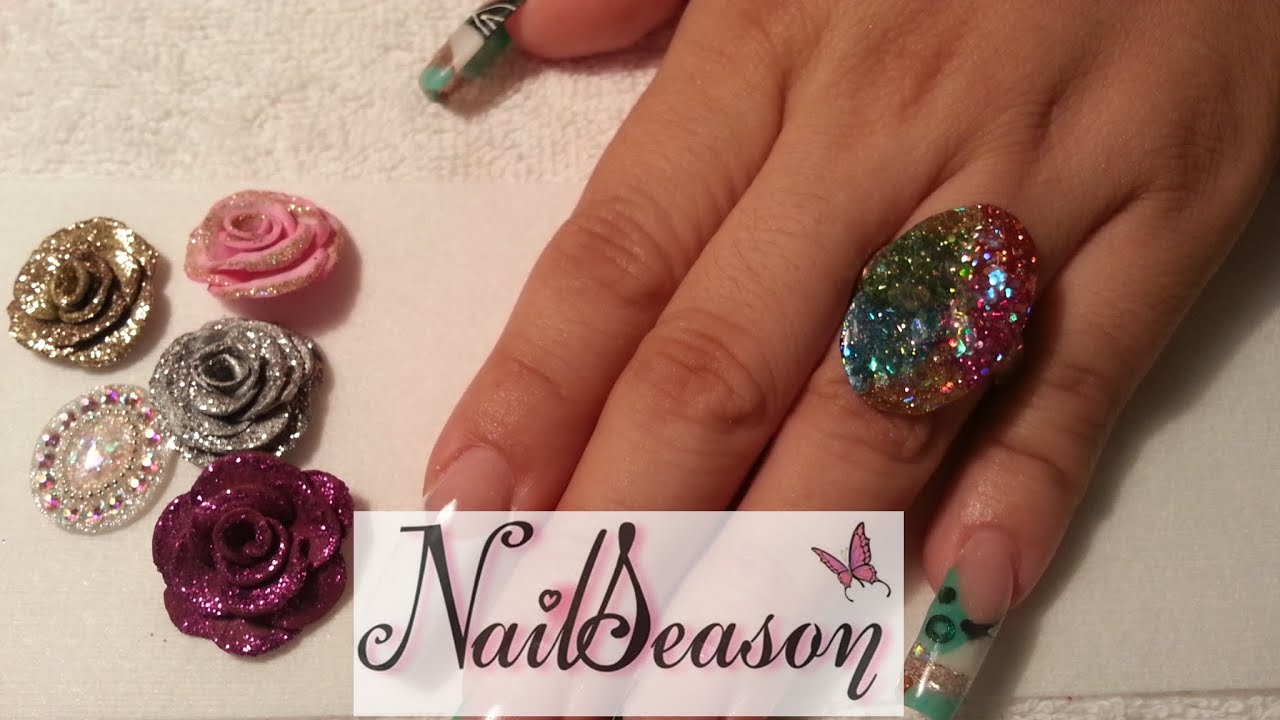 como hacer anillos de acrilico / tutorial joyas paso a paso / uñas acrilicas