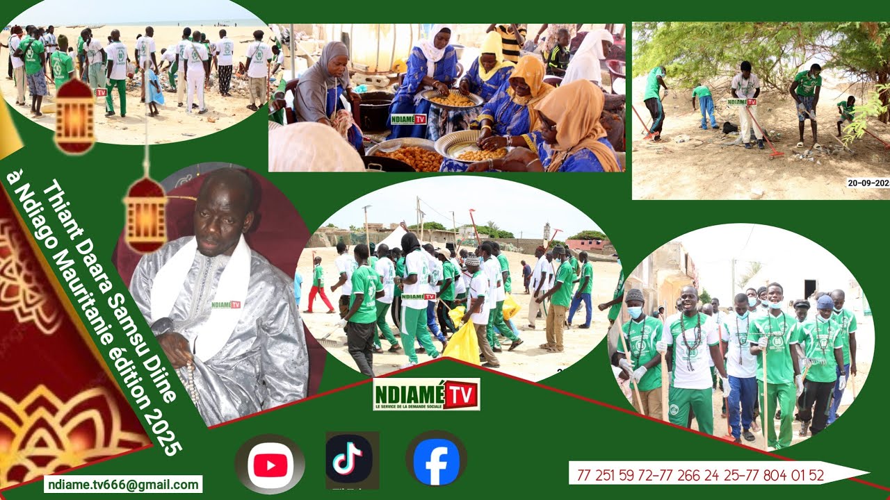 Thiant Daara Samsu Diine à Ndiago Mauritanie-Journée Set-Setal édition 2025