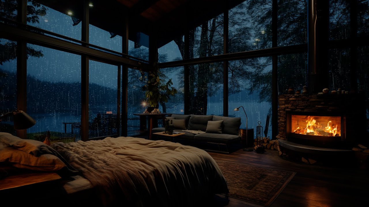 3 Hour | The Gentle Rain By The Window Makes You Instantly Sleepy | Say Goodbye To Insomnia