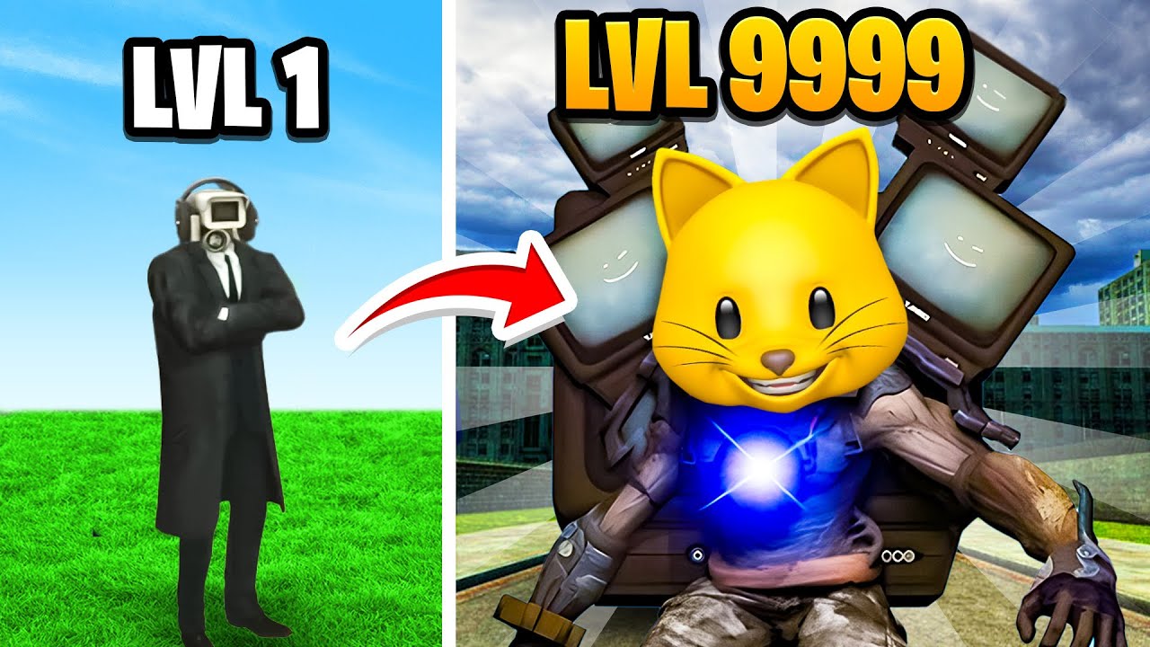 MAX LEVEL TITAN TV MAN IN ROBLOX SKIBIDI TOILET!