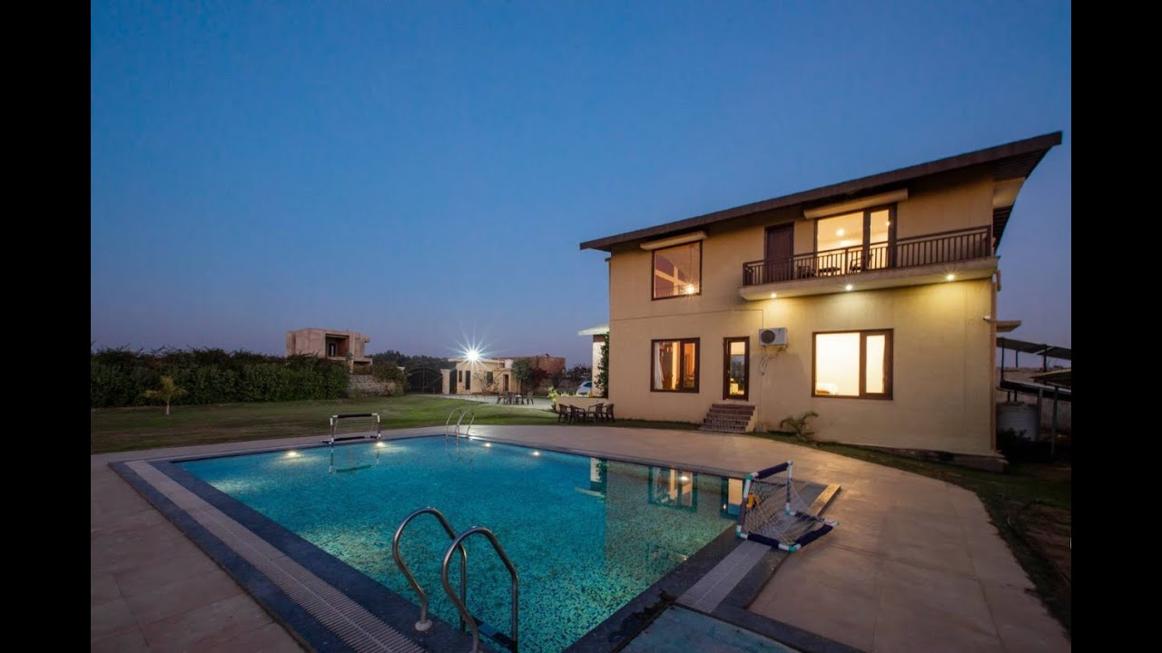 Lavish 3bhk Farmhouse with Private Pool Farm Stay For Sale Near Behror Neemrana Rajasthan