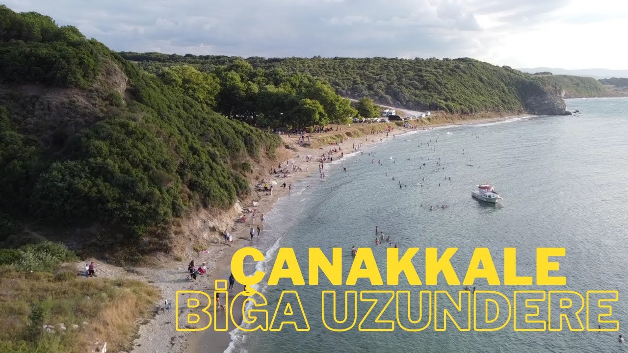 Çanakkale Biga Uzundere Plajı Havadan Görüntüler