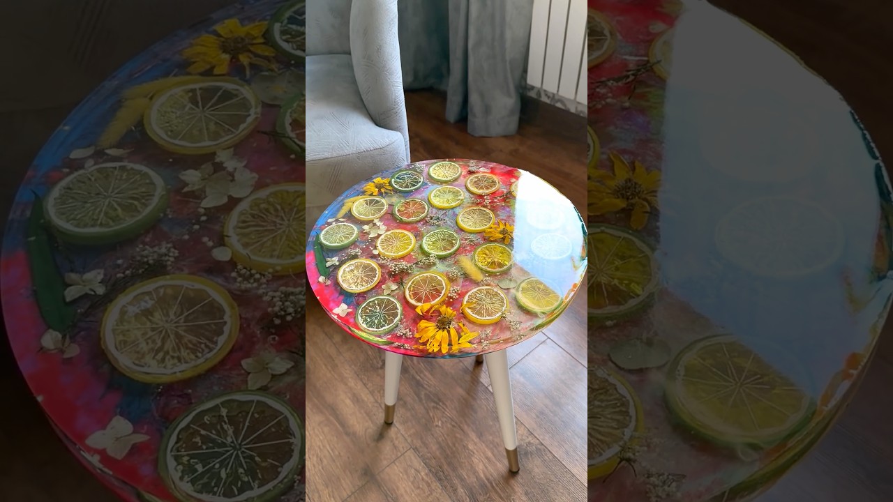 Najbardziej soczysty projekt z żywicą epoksydową! 🍋 #epoxy_resin #resinart