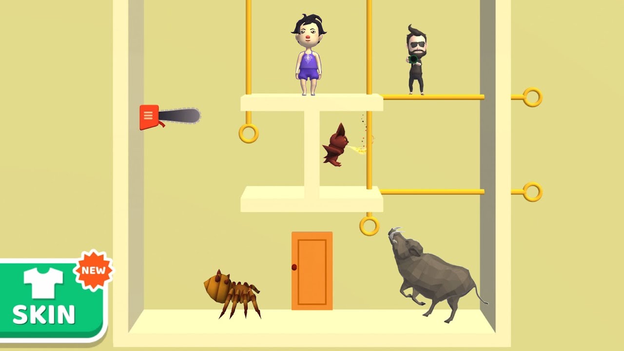 Pin Rescue - Pull the pin game All New Levels Gameplay ( Levels 1495 - 1519 )