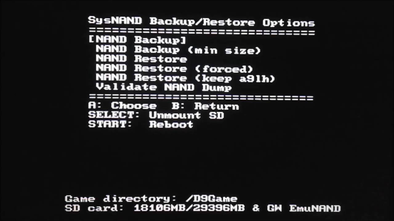 [3DS] Как восстановить работоспособность с помощью A9LH