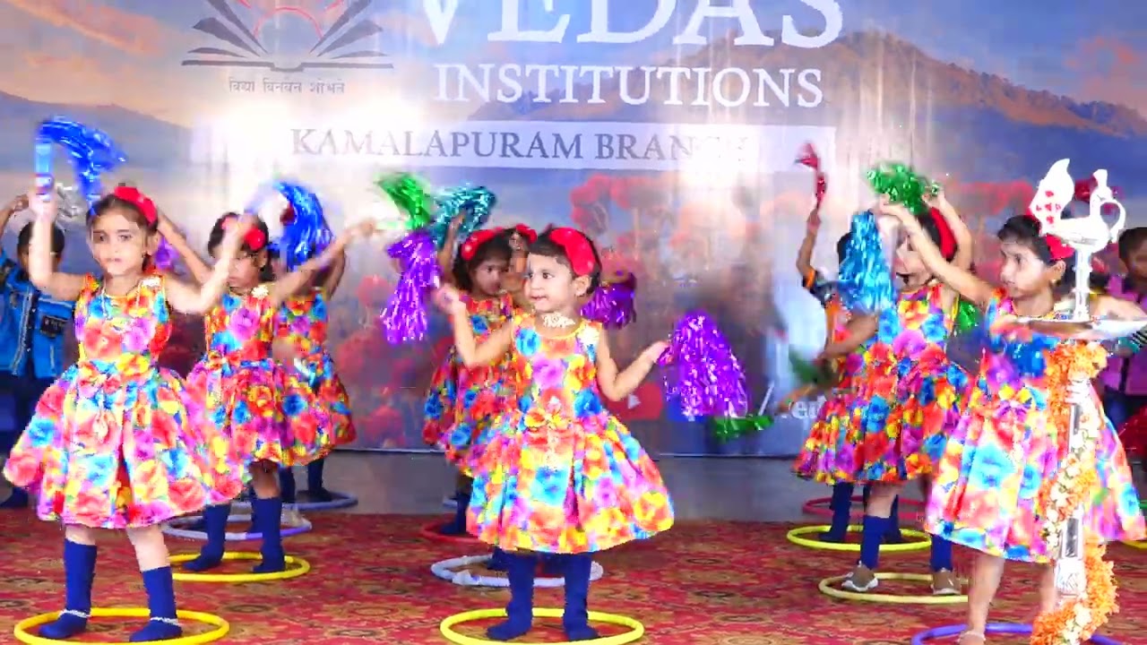 Vedas Kamalapuram Branch Annual Day 2023 - Boom Boom Song by Nursery Kids