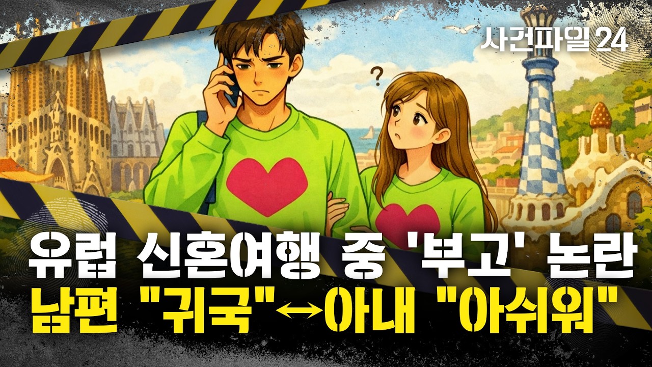 [사건파일24] 유럽 신혼여행 중에 '빨리 귀국하자'는 남편···