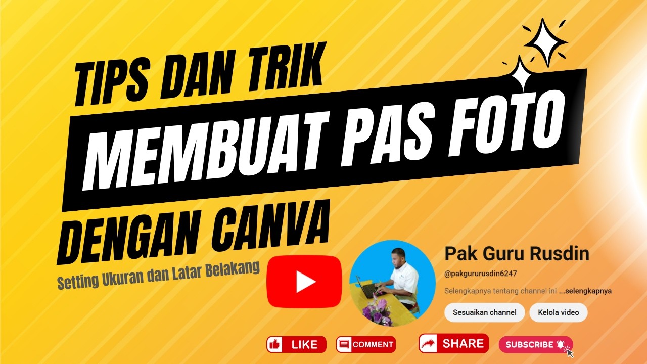 Tips dan Trik Membuat Pas Foto Dengan Canva
