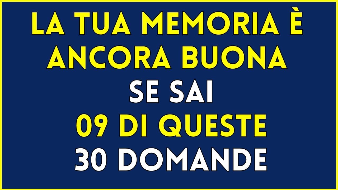 Quanto sei bravo in cultura generale? Scoprilo adesso! Quiz adulti #5