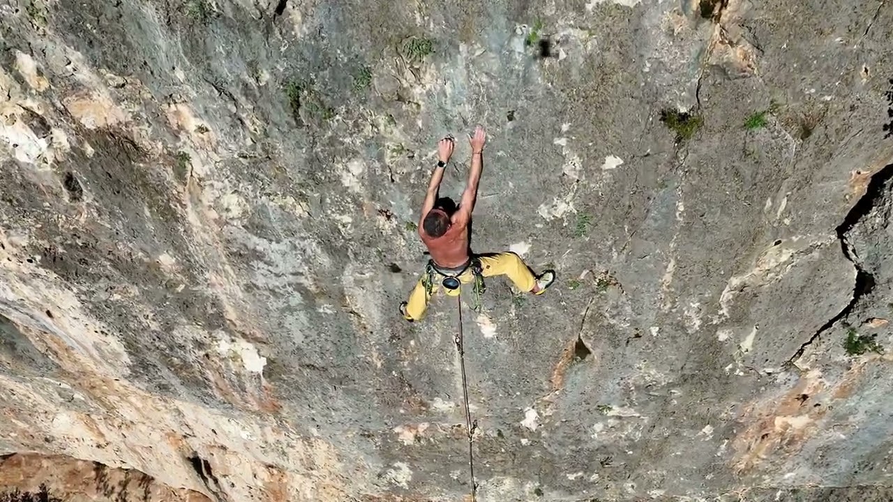 66 years old, still climbing, Ròtova Menjar fort 6a, @pawlakdariusz5463 