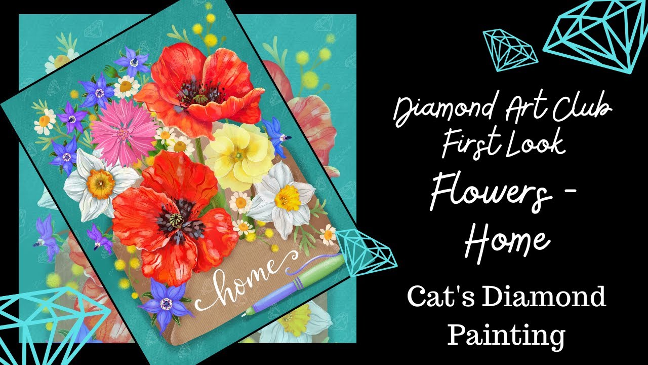 Diamond Art Club First Look/Sneak Peek | Flowers-Home by Olga Akbarova