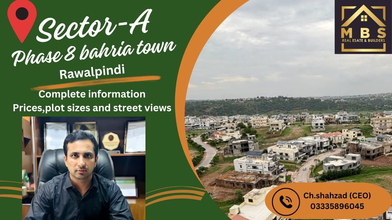 Sector A Bahria town Rawalpindi phase 8 | 03335896045 | updated completed information. Plots houses