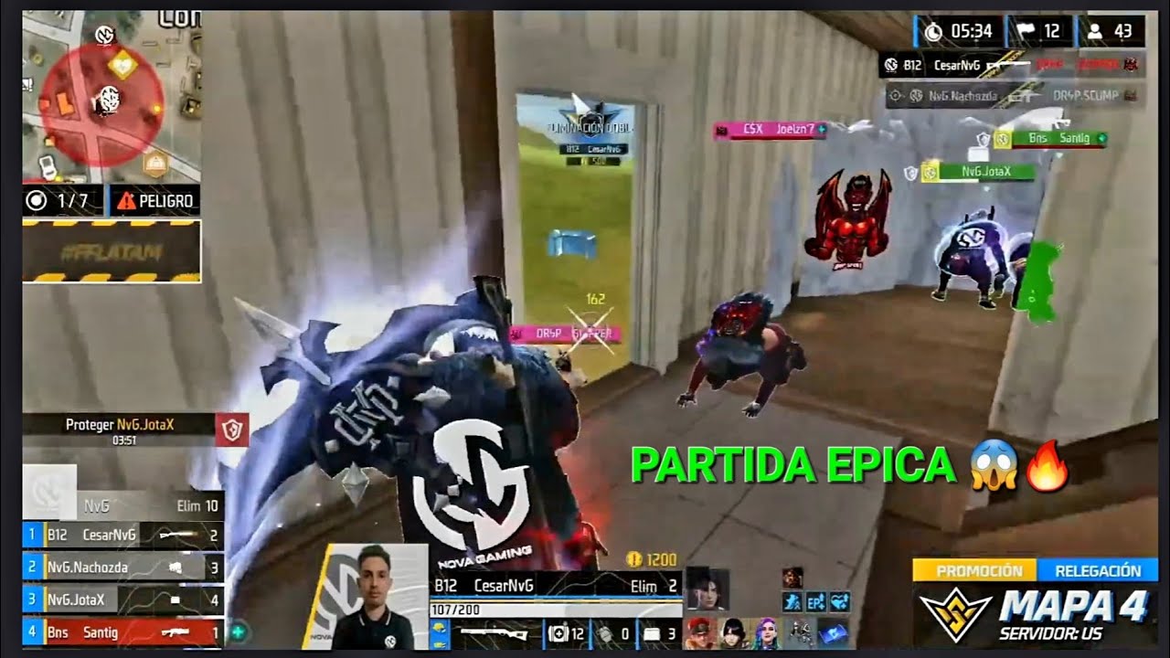 “FREE FIRE 😱🔥Nadie vio venir este BOOYAH FUEGO NOVA GAMING CHILL ESPORT 270 MAFK OLD FAMILY 19ESPORT