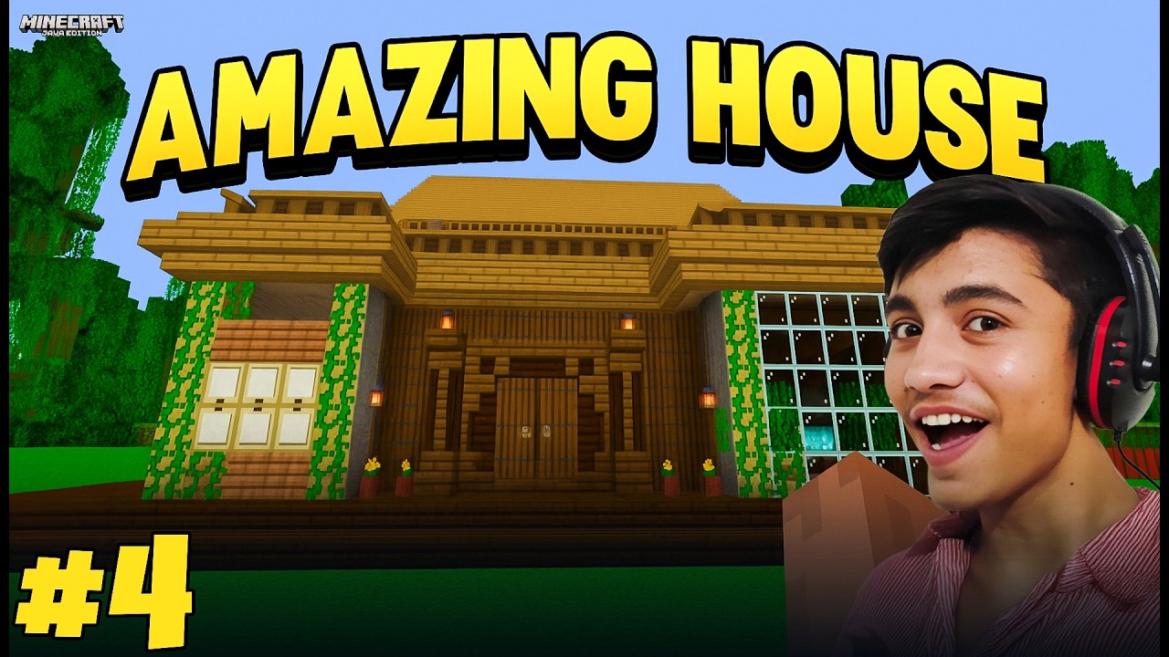 BUILDING AN EPIC WOODEN HOUSE IN Minecraft! #minecraft #gameplay #technology #minecraftgaming