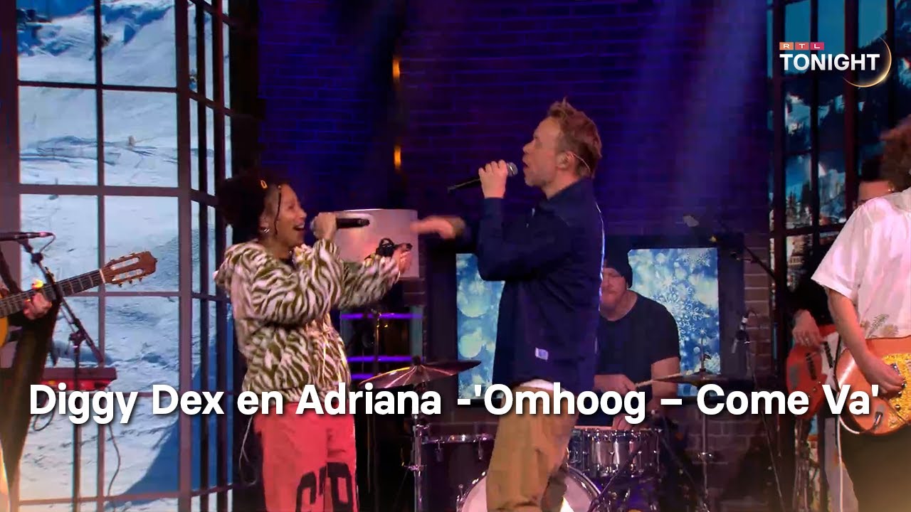 Diggy Dex en Adriana zingen 'Omhoog &ndash; Come Va'| RTL Tonight